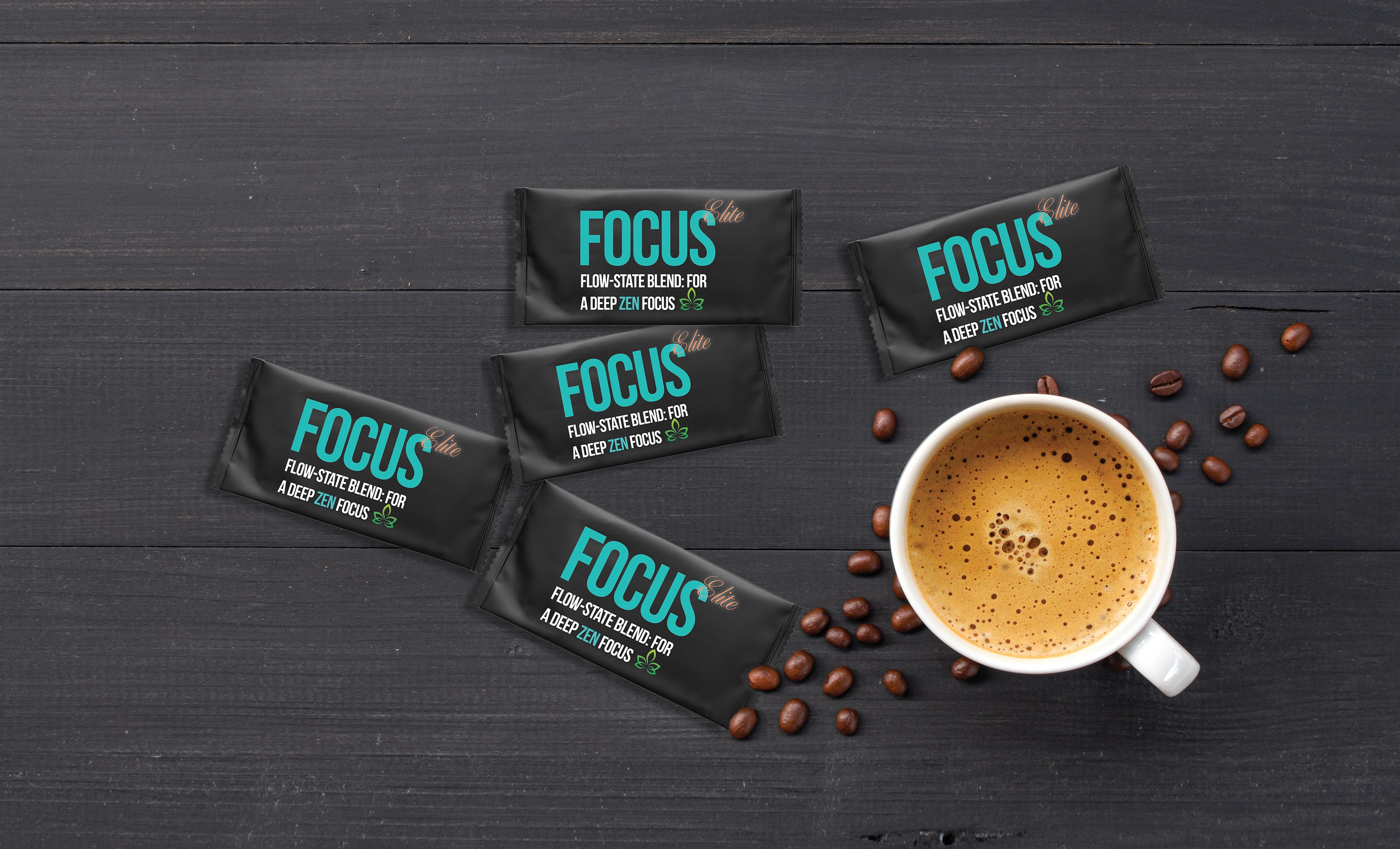 FOCUS - coffee or drink additive - 5 Sachet Pack