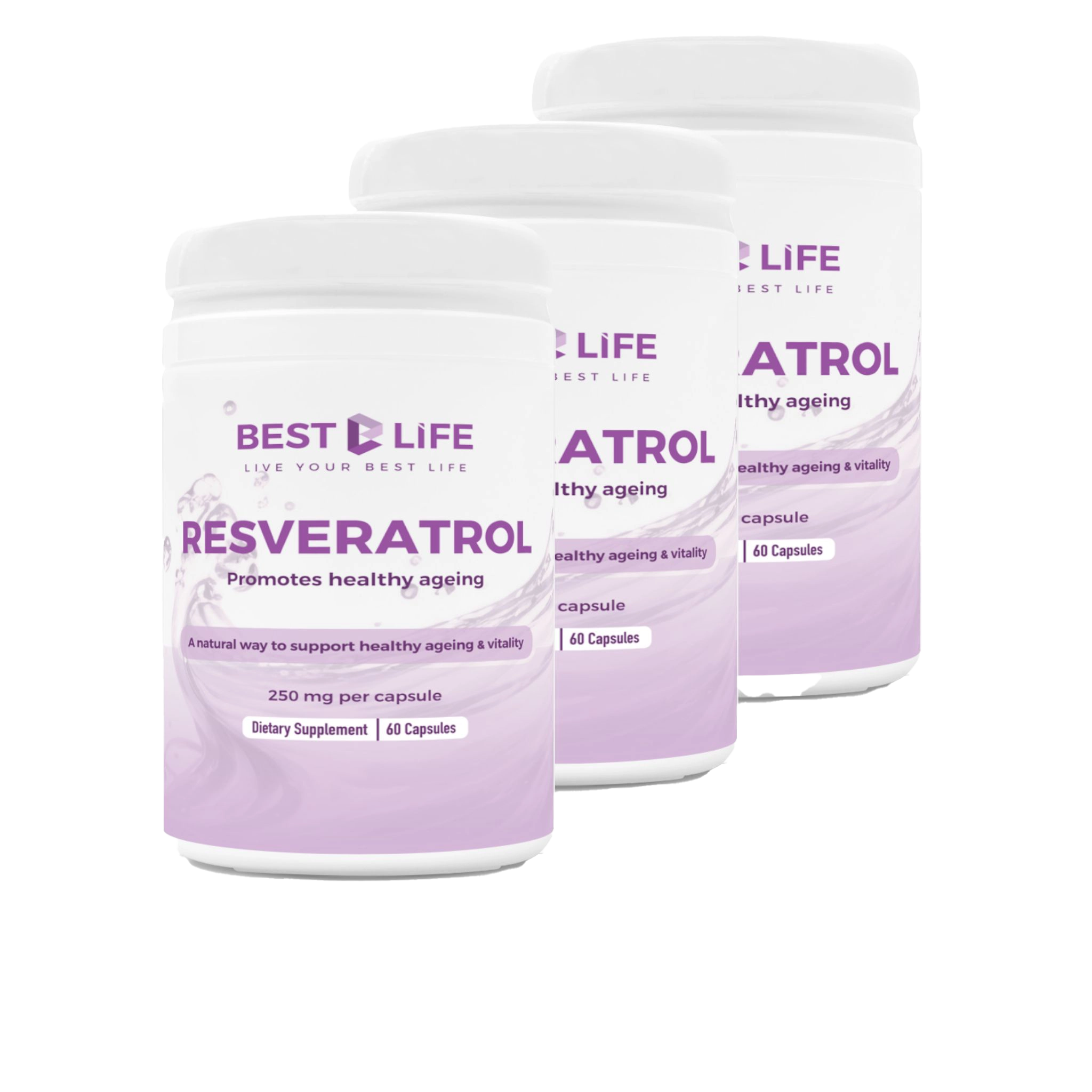 Resveratrol Capsules Bundle of 3