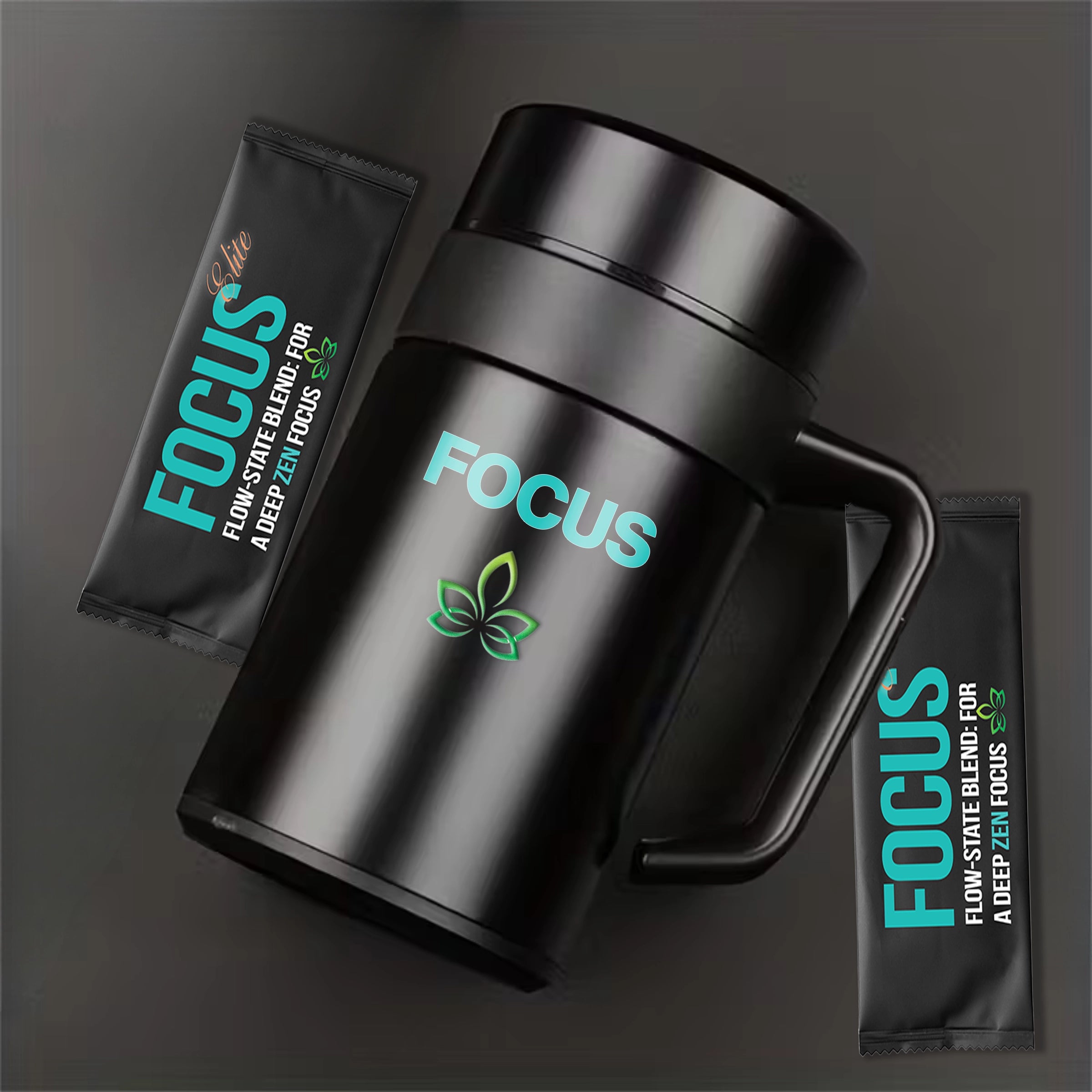 FOCUS (5+mug) Coffee Additive PLUS Thermal Mug
