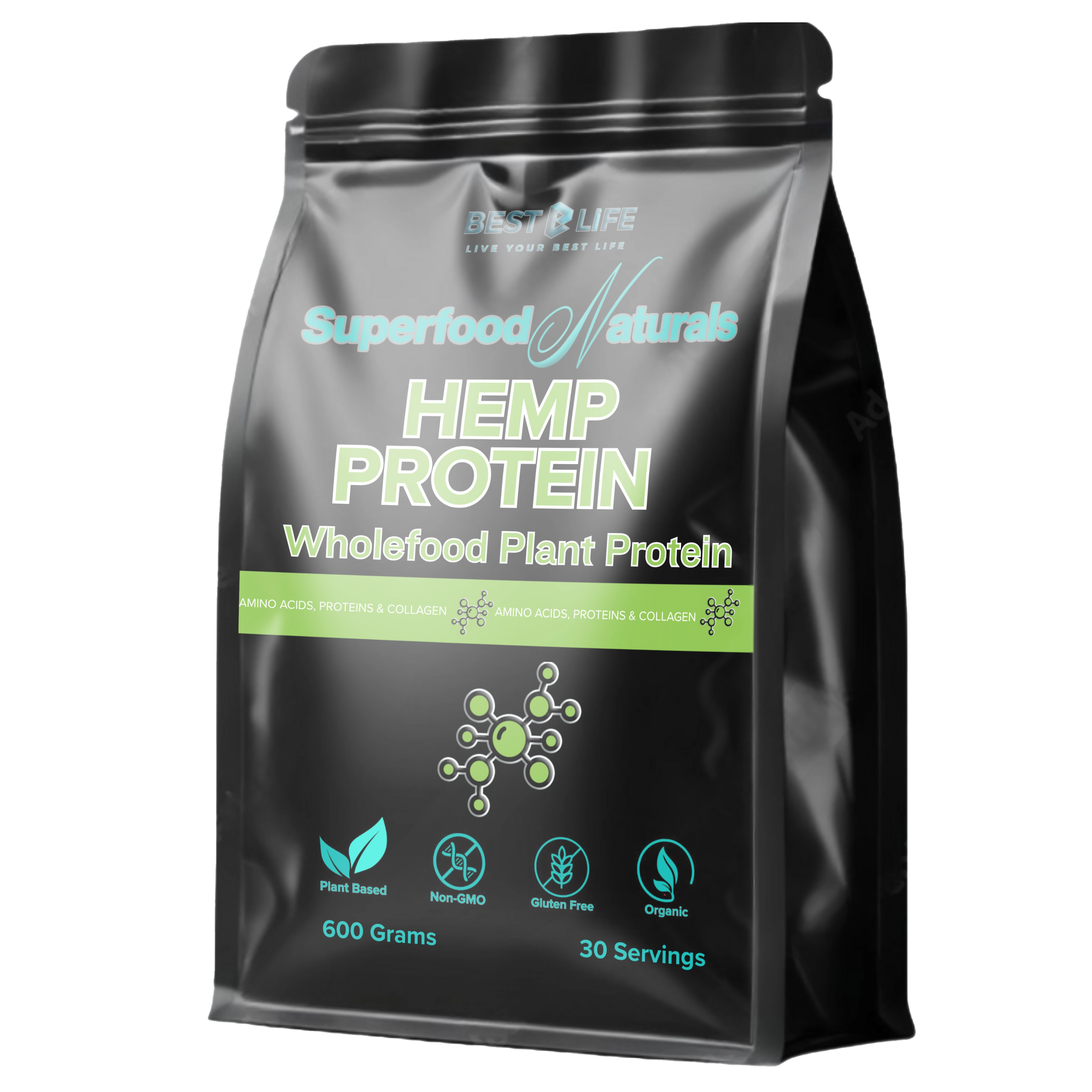 Hemp Protein (600 Gram SuperFood Natural)