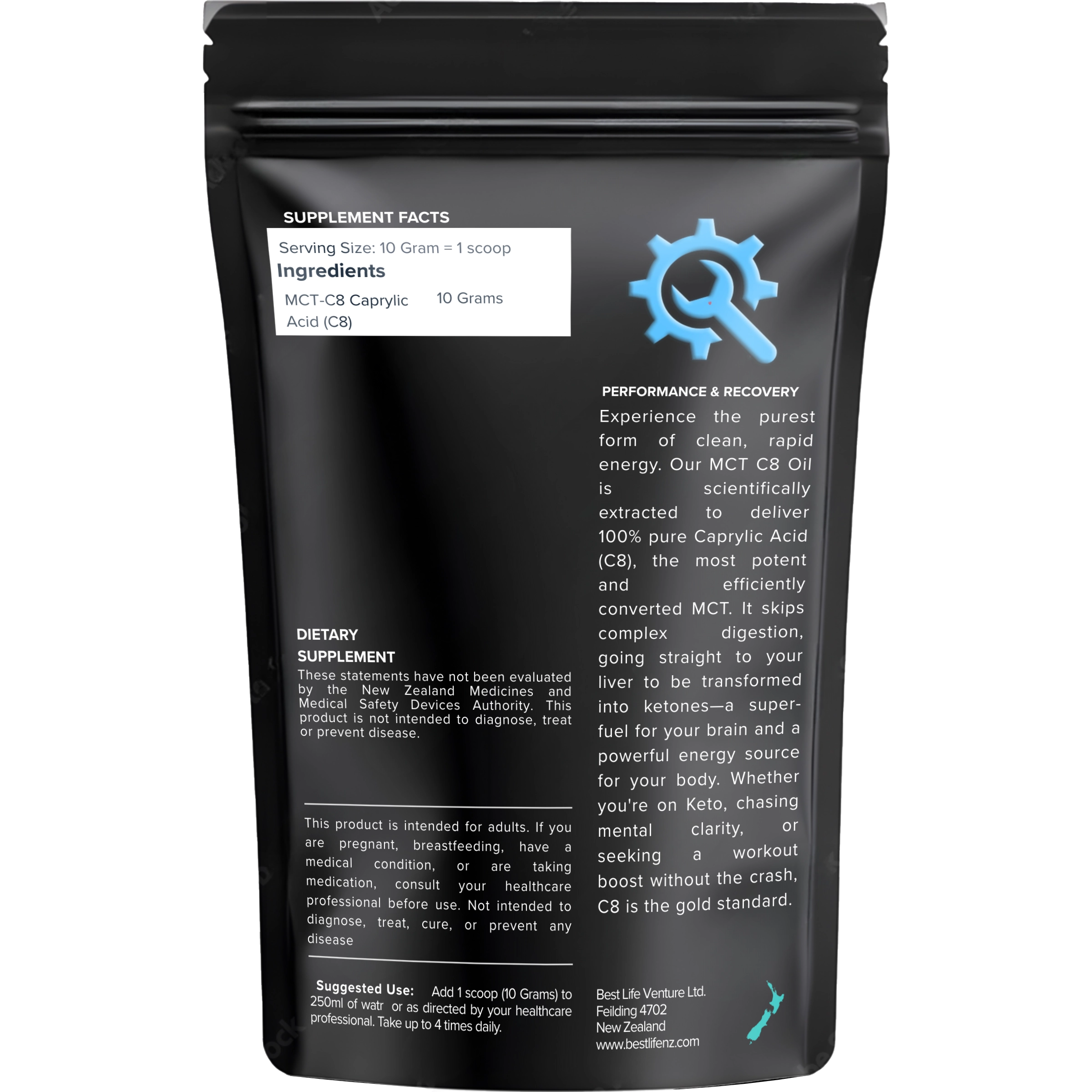 MCT-C8 (powder 100 Grams)