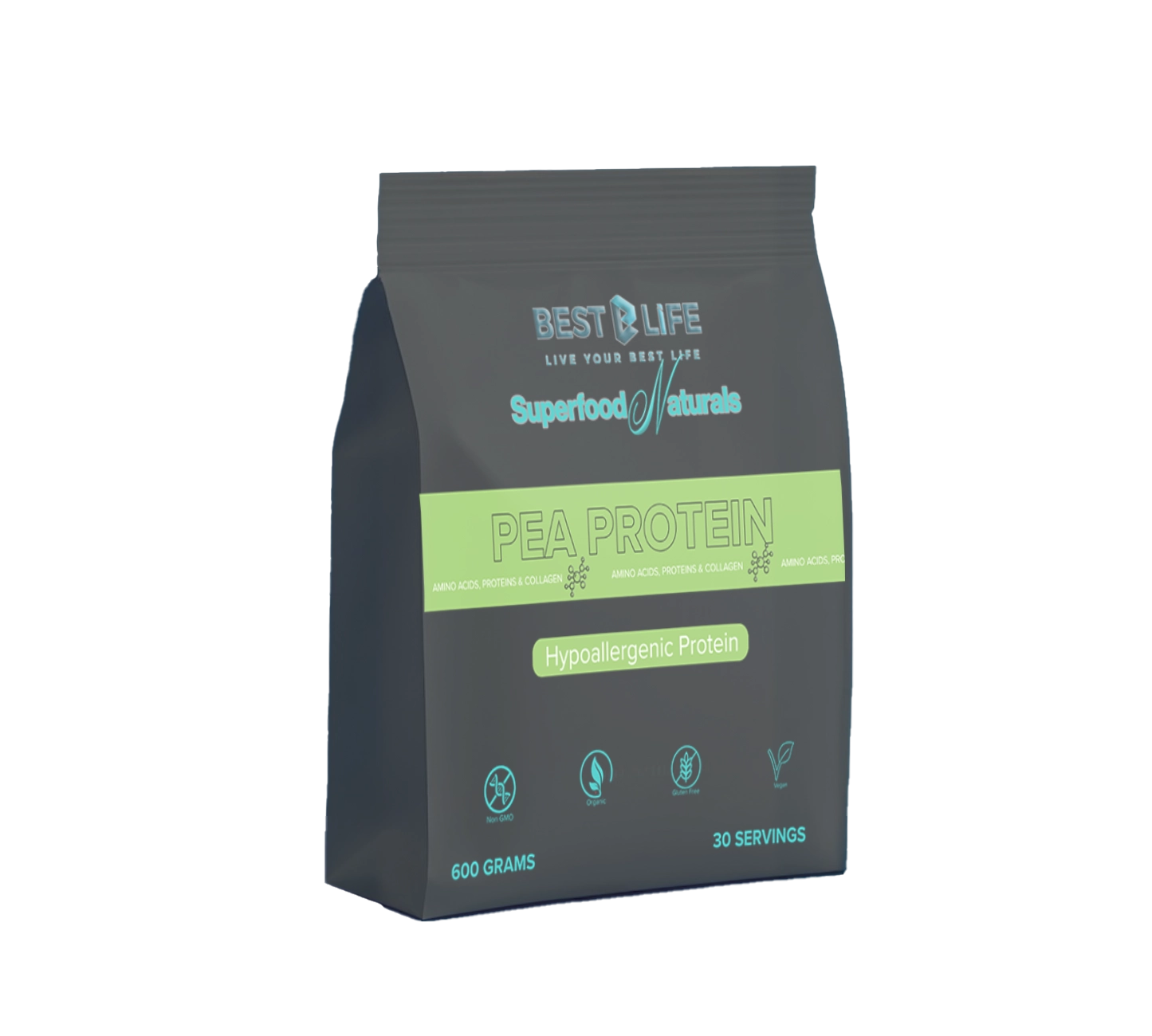 Pea Protein (600 Gram SuperFood Natural)