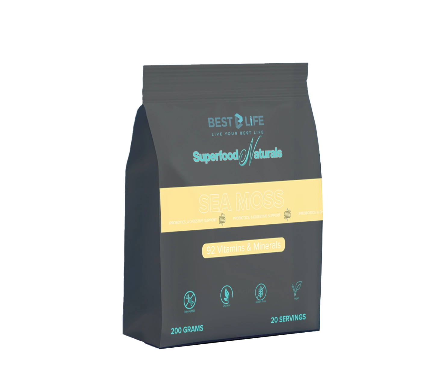 Sea Moss Full Spectrum Mineral Deliver System (200 Gram SuperFood Natural)