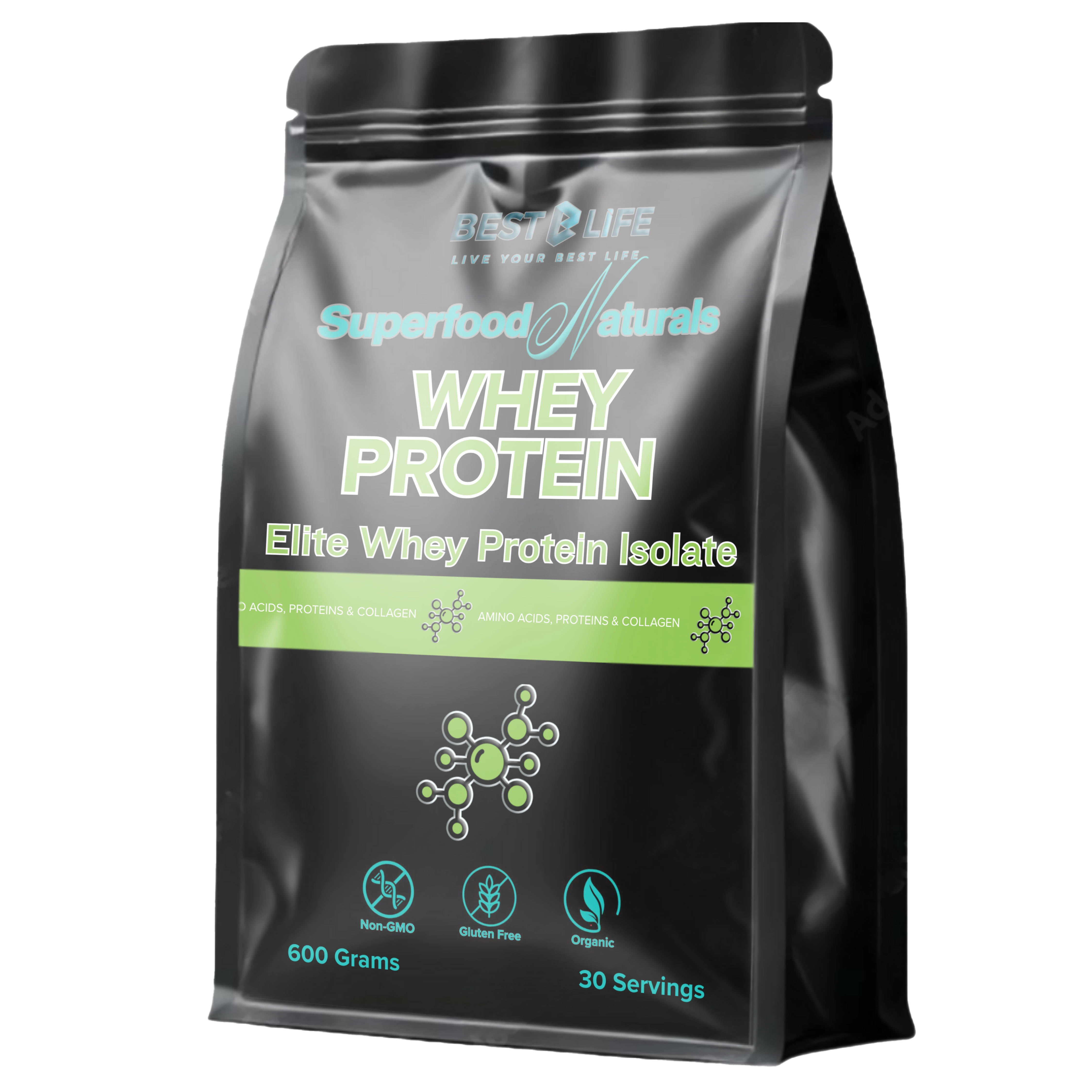Whey Isolate Protein (600 Gram SuperFood Natural)