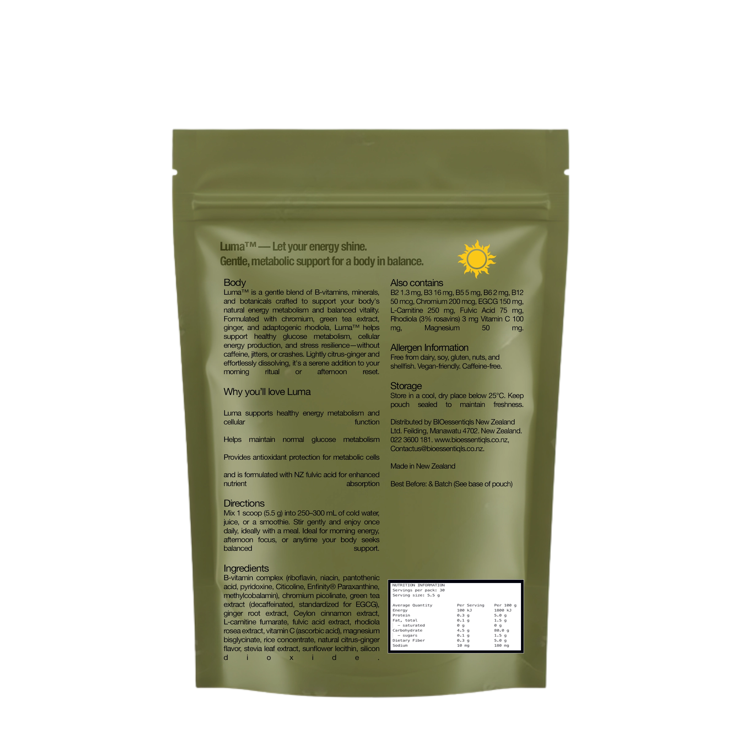 Luma™ — Let your natural energy shine.