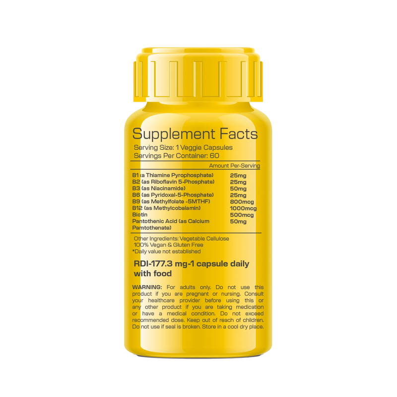 Premium Methylated B-Complex – Energy, Mood & Methylation Support