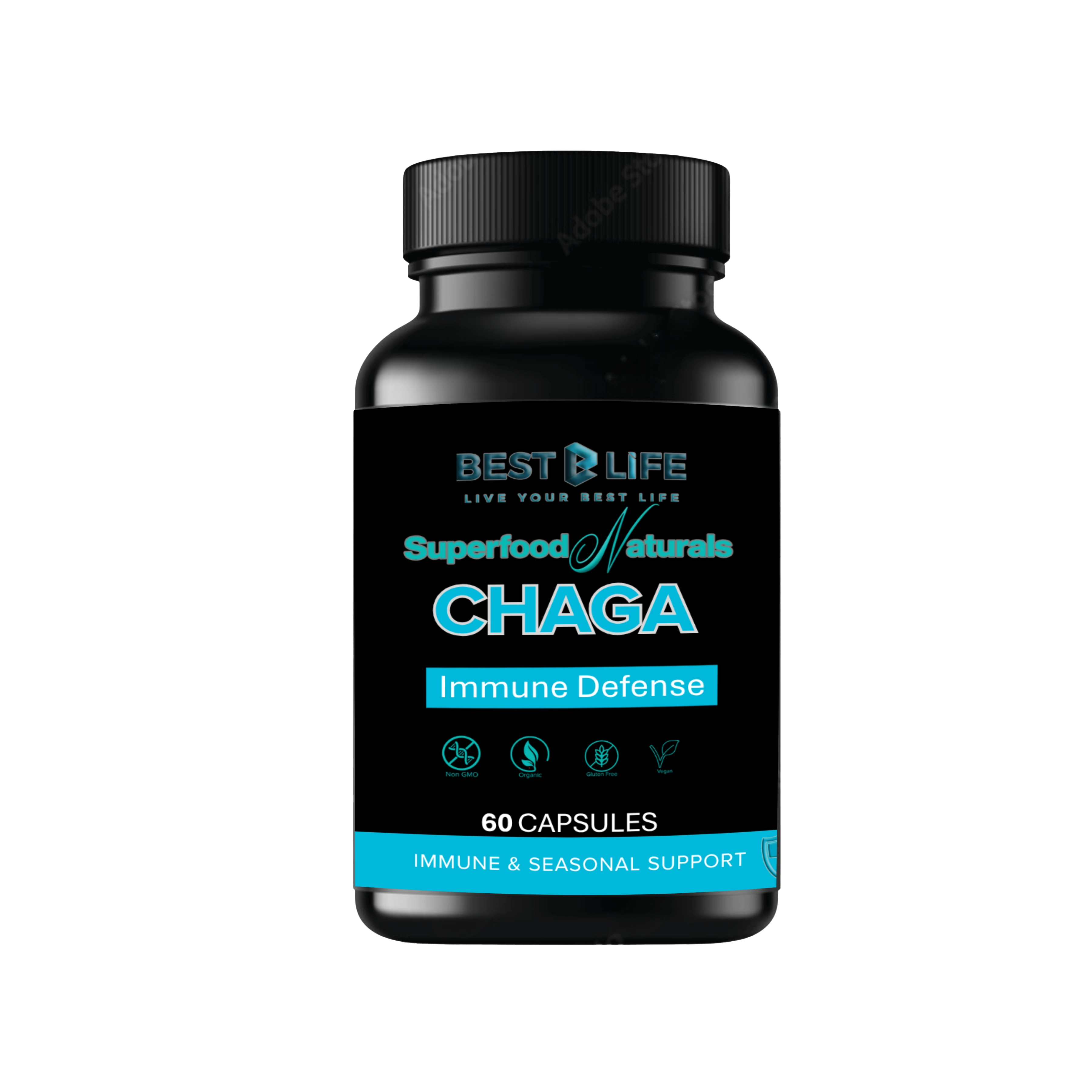 Chaga Immunity Support Delivery (60 Capsule SuperFood)
