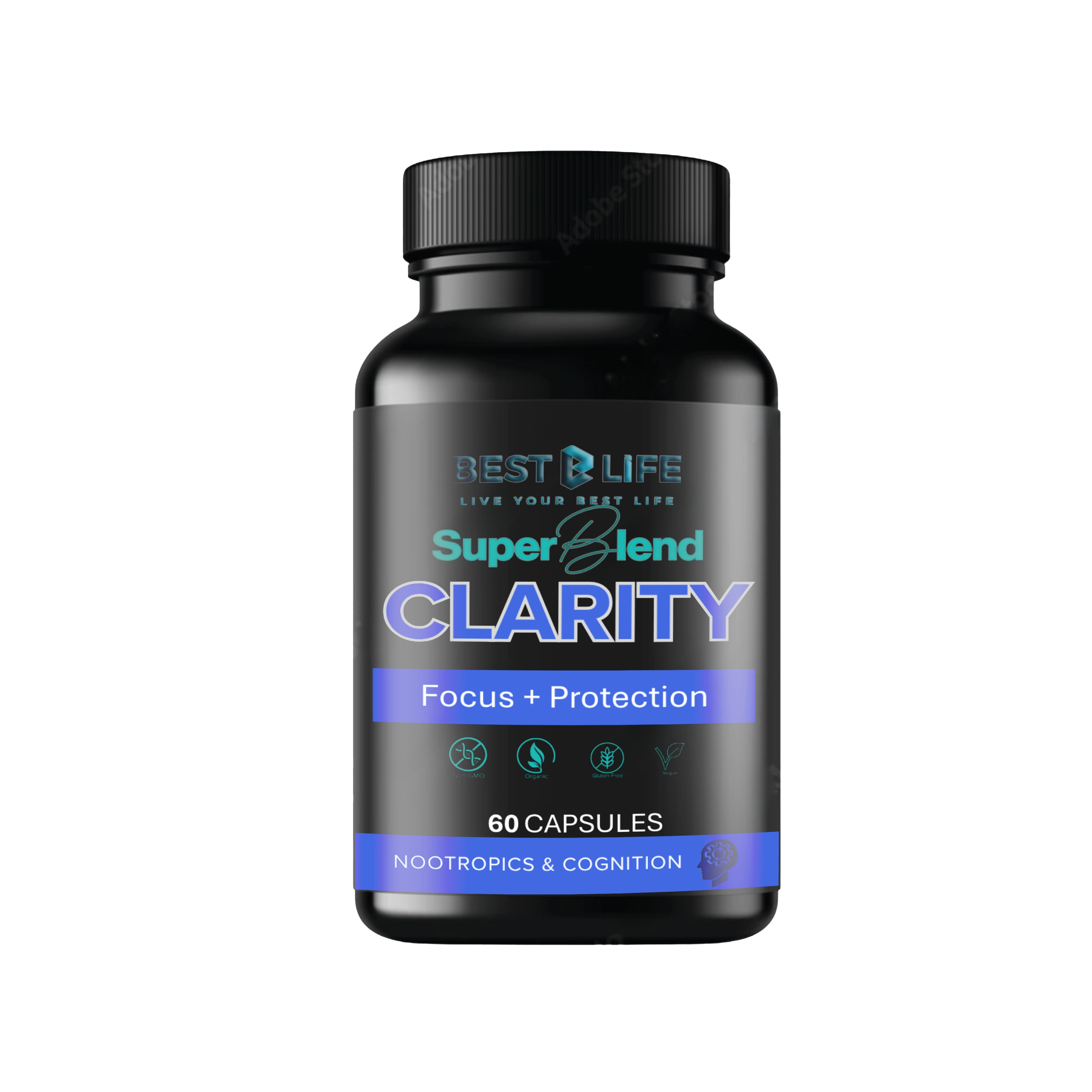 Clarity Mushroom Formula (60 Capsule SuperFood Natural)