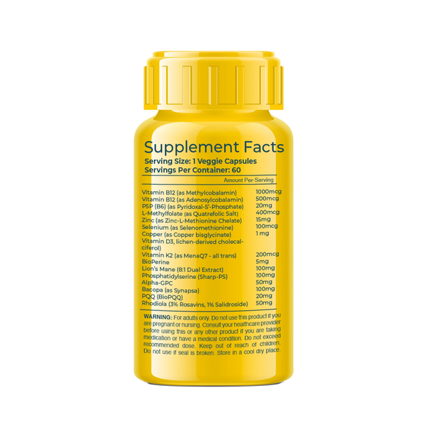 Methylated Multivitamin: Cognition & Brain Health