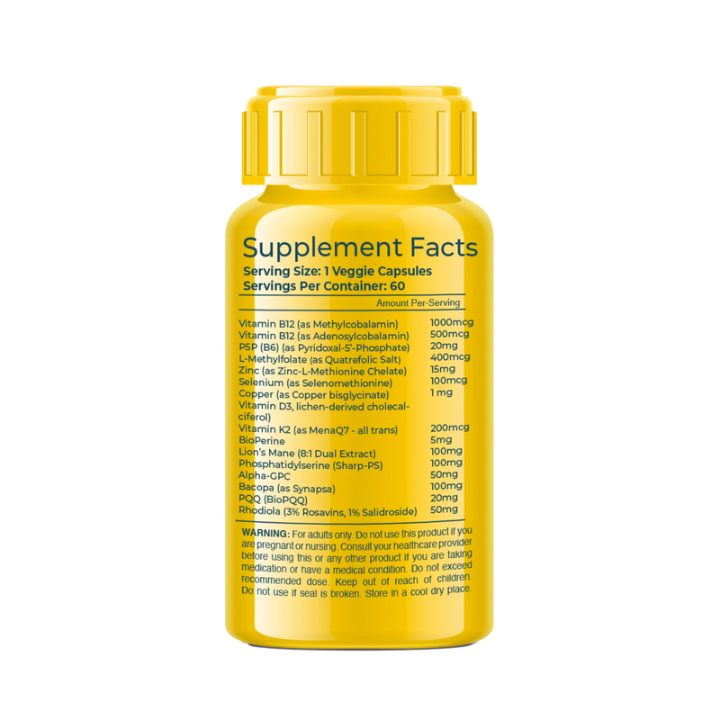 Methylated Multivitamin: Cognition & Brain Health