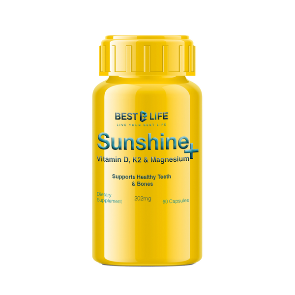 Sunshine Plus – Vitamin D3 2000iu, K2, and Magnesium